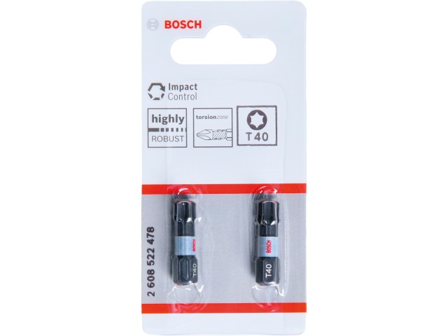 Vijačni nastavek Bosch PRO Torx Impact, T40, 25mm, 2608522478